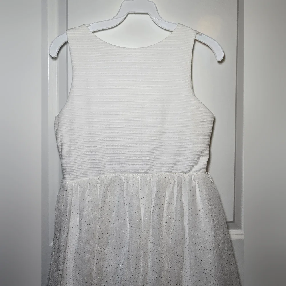 Knit Works Ivory Tulle Skirt‎ Party Dress Girls Size 14